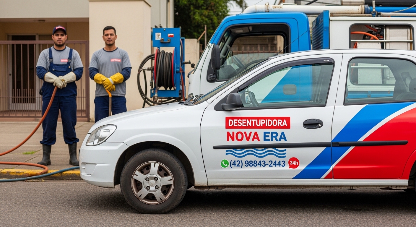 Equipe da Desentupidora Nova Era
